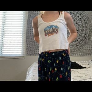 White brandy Melville cropped tank